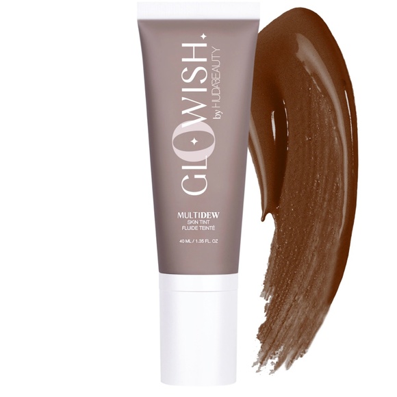HUDA BEAUTY GloWish Multidew Vegan Skin Tint Foundation - 12 RICH - Picture 1 of 8